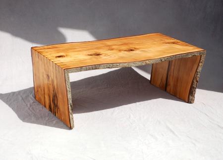 Natural Edged Splined Coffee Table