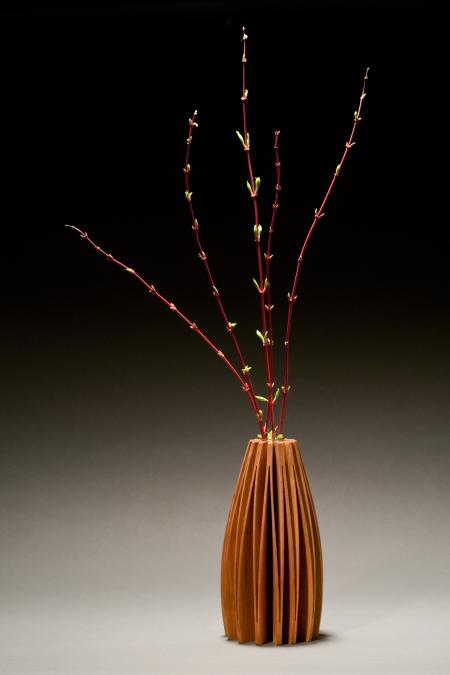 Lilac Wooden Vase