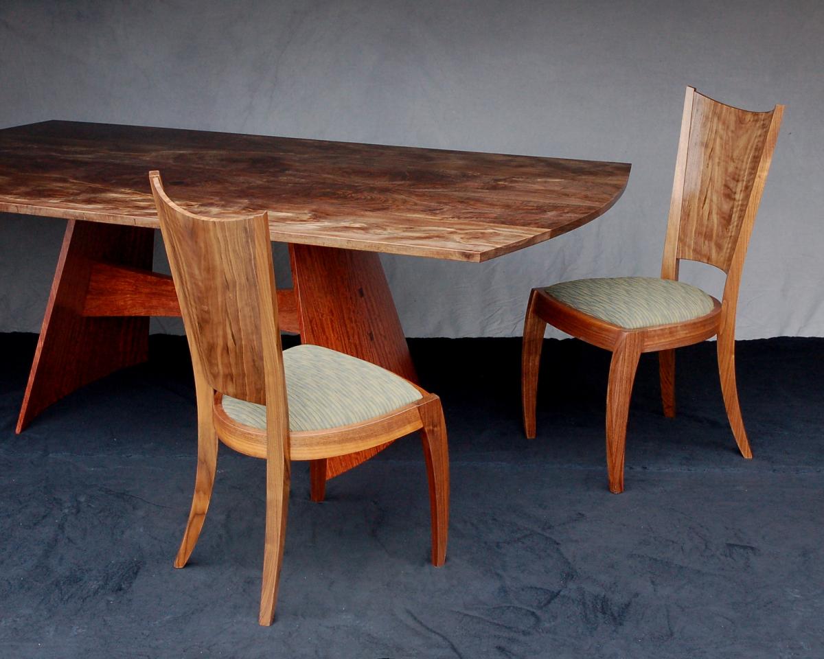 Akira Dining Table and Chairs | Northwest Woodworkers Gallery