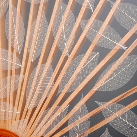 Sun and Leaf Room Divider Screen